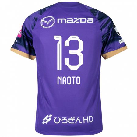 Kandiny Hombre Camiseta Naoto Arai #13 Púrpura Blanco 1ª Equipación 2024/25 La Camisa Chile