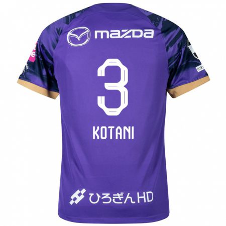 Kandiny Hombre Camiseta Fuga Kotani #3 Púrpura Blanco 1ª Equipación 2024/25 La Camisa Chile