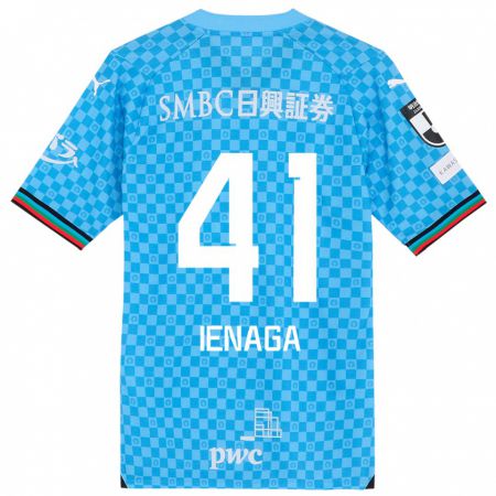 Kandiny Hombre Camiseta Akihiro Ienaga #41 Azul Celeste 1ª Equipación 2024/25 La Camisa Chile