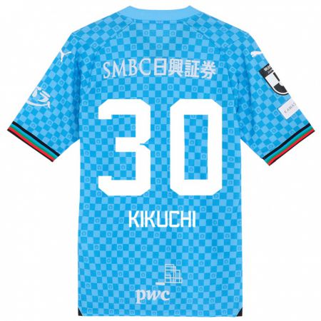 Kandiny Hombre Camiseta Kyo Kikuchi #30 Azul Celeste 1ª Equipación 2024/25 La Camisa Chile