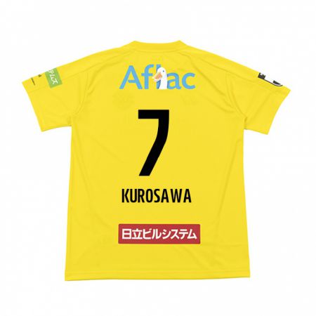 Kandiny Hombre Camiseta Shido Kurosawa #7 Amarillo Negro 1ª Equipación 2024/25 La Camisa Chile