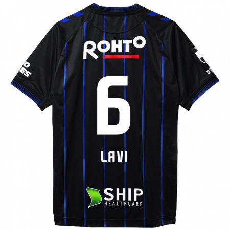 Kandiny Hombre Camiseta Neta Lavi #6 Azul Negro 1ª Equipación 2024/25 La Camisa Chile