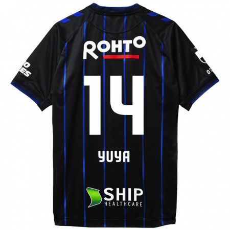 Kandiny Hombre Camiseta Yuya Fukuda #14 Azul Negro 1ª Equipación 2024/25 La Camisa Chile