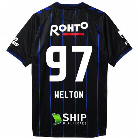 Kandiny Hombre Camiseta Welton #97 Azul Negro 1ª Equipación 2024/25 La Camisa Chile