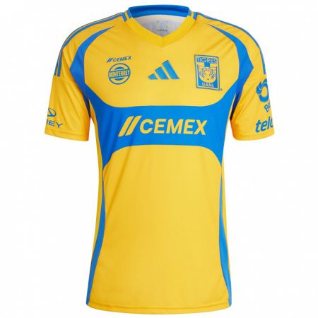 Kandiny Hombre Camiseta Leonel Prieto #204 Oro Amarillo 1ª Equipación 2024/25 La Camisa Chile