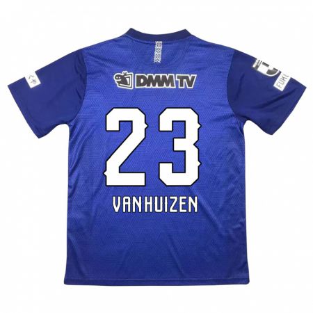 Kandiny Hombre Camiseta Haruki Christopher Van Huizen #23 Azul Oscuro 1ª Equipación 2024/25 La Camisa Chile