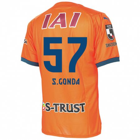 Kandiny Hombre Camiseta Shuichi Gonda #57 Naranja Azul 1ª Equipación 2024/25 La Camisa Chile