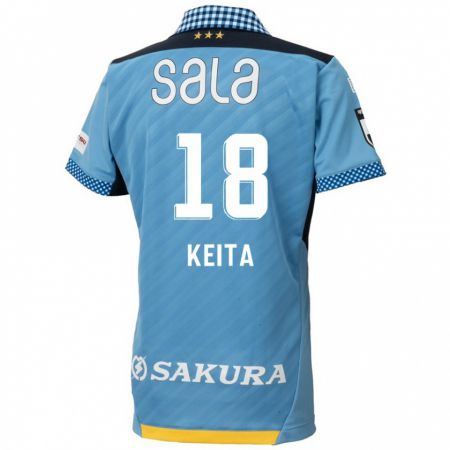 Kandiny Hombre Camiseta Keita Takahata #18 Azul Negro 1ª Equipación 2024/25 La Camisa Chile