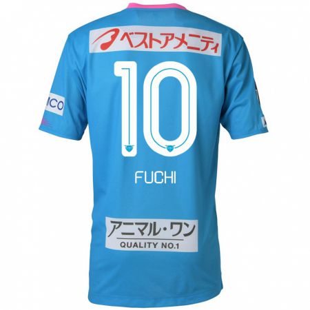 Kandiny Hombre Camiseta Fuchi Honda #10 Azul Rosado 1ª Equipación 2024/25 La Camisa Chile