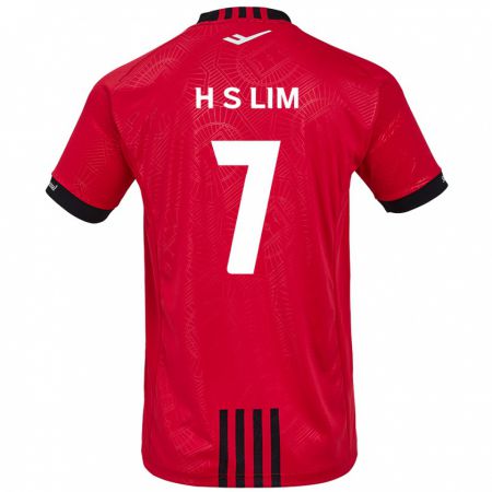 Kandiny Hombre Camiseta Sang-Hyub Lim #7 Negro Rojo 1ª Equipación 2024/25 La Camisa Chile