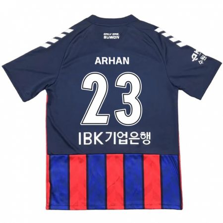 Kandiny Hombre Camiseta Pratama Arhan #23 Azul Rojo 1ª Equipación 2024/25 La Camisa Chile