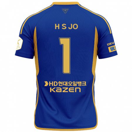 Kandiny Hombre Camiseta Su-Hyeok Jo #1 Azul Amarillo 1ª Equipación 2024/25 La Camisa Chile