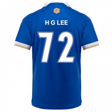 Kandiny Hombre Camiseta Geon-Hee Lee #72 Azul Blanco 1ª Equipación 2024/25 La Camisa Chile