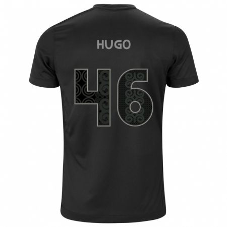 Kandiny Hombre Camiseta Hugo #46 Negro 2ª Equipación 2024/25 La Camisa Chile