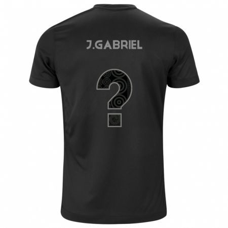 Kandiny Hombre Camiseta João Gabriel #6 Negro 2ª Equipación 2024/25 La Camisa Chile