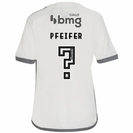 Kandiny Hombre Camiseta Gabriel Pfeifer #0 Blanquecino 2ª Equipación 2024/25 La Camisa Chile