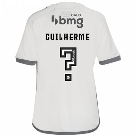 Kandiny Hombre Camiseta Kauan Guilherme #0 Blanquecino 2ª Equipación 2024/25 La Camisa Chile