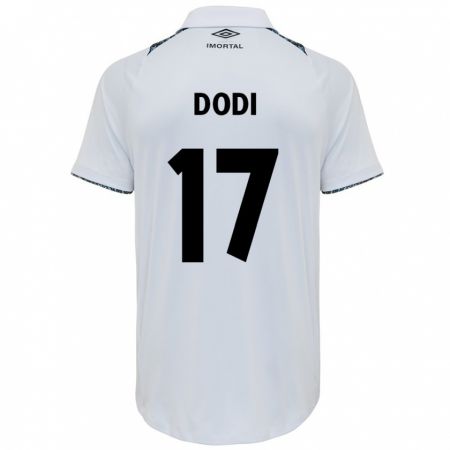 Kandiny Hombre Camiseta Dodi #17 Blanco Azul 2ª Equipación 2024/25 La Camisa Chile