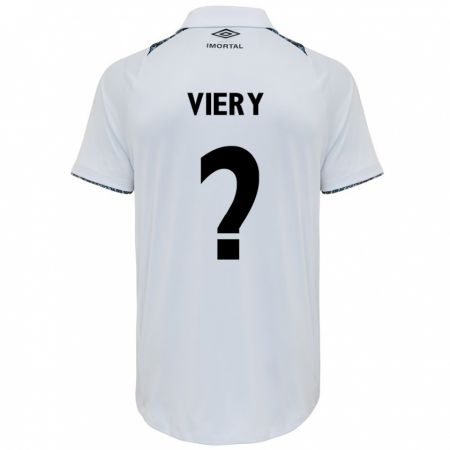 Kandiny Hombre Camiseta Viery #0 Blanco Azul 2ª Equipación 2024/25 La Camisa Chile