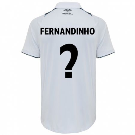 Kandiny Hombre Camiseta Fernandinho #0 Blanco Azul 2ª Equipación 2024/25 La Camisa Chile