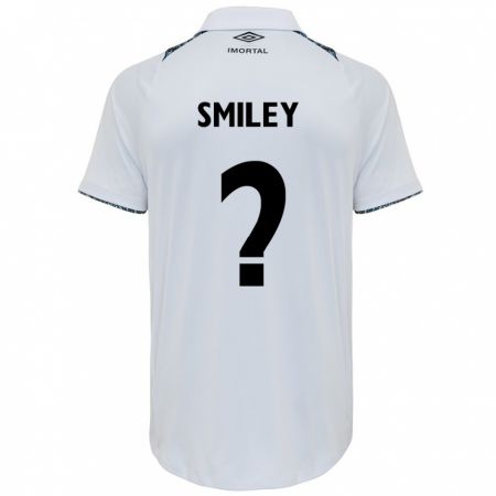 Kandiny Hombre Camiseta Smiley #0 Blanco Azul 2ª Equipación 2024/25 La Camisa Chile