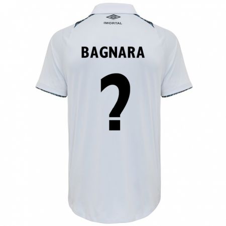 Kandiny Hombre Camiseta Vinicius Bagnara #0 Blanco Azul 2ª Equipación 2024/25 La Camisa Chile