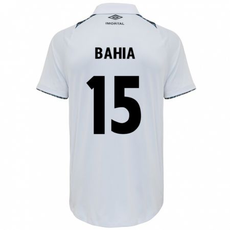 Kandiny Hombre Camiseta Raíssa Bahia #15 Blanco Azul 2ª Equipación 2024/25 La Camisa Chile