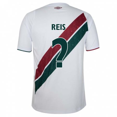 Kandiny Hombre Camiseta Matheus Reis #0 Blanco Verde Granate 2ª Equipación 2024/25 La Camisa Chile