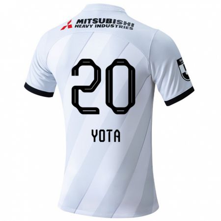 Kandiny Hombre Camiseta Yota Sato #20 Gris Blanco 2ª Equipación 2024/25 La Camisa Chile