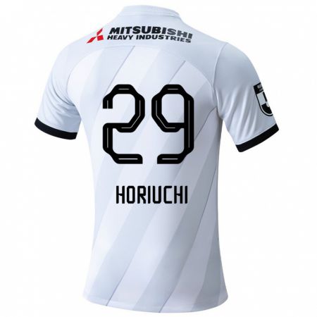 Kandiny Hombre Camiseta Yota Horiuchi #29 Gris Blanco 2ª Equipación 2024/25 La Camisa Chile