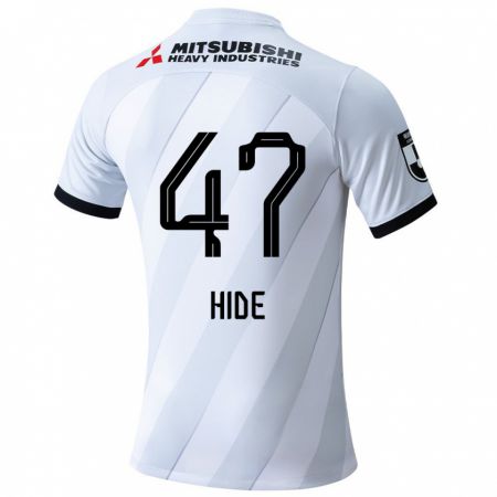 Kandiny Hombre Camiseta Hidetoshi Takeda #47 Gris Blanco 2ª Equipación 2024/25 La Camisa Chile