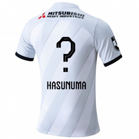 Kandiny Hombre Camiseta Shunsuke Hasunuma #0 Gris Blanco 2ª Equipación 2024/25 La Camisa Chile