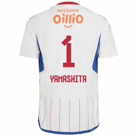 Kandiny Hombre Camiseta Shoma Yamashita #1 Blanco Azul Rojo 2ª Equipación 2024/25 La Camisa Chile