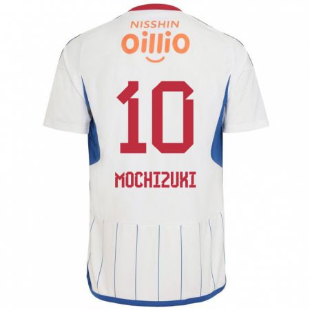 Kandiny Hombre Camiseta Kohei Mochizuki #10 Blanco Azul Rojo 2ª Equipación 2024/25 La Camisa Chile