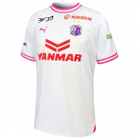 Kandiny Hombre Camiseta Kengo Furuyama #47 Blanco Rosa 2ª Equipación 2024/25 La Camisa Chile