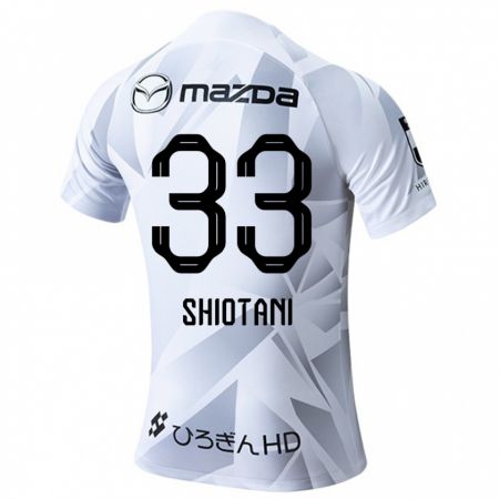 Kandiny Hombre Camiseta Tsukasa Shiotani #33 Blanco Gris Negro 2ª Equipación 2024/25 La Camisa Chile