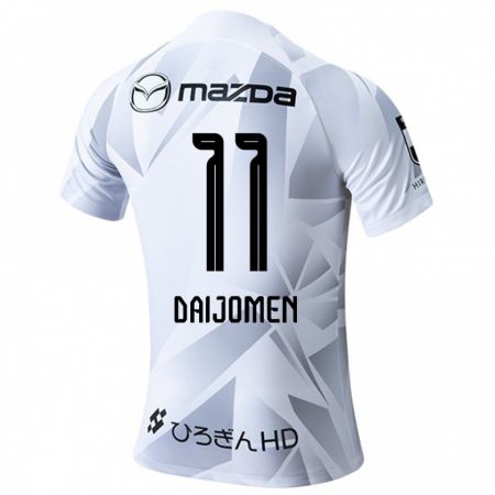 Kandiny Hombre Camiseta Arashi Daijomen #11 Blanco Gris Negro 2ª Equipación 2024/25 La Camisa Chile