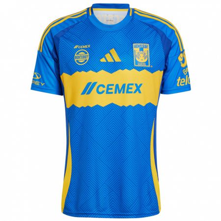 Kandiny Hombre Camiseta José Acevedo #202 Azul Amarillo 2ª Equipación 2024/25 La Camisa Chile