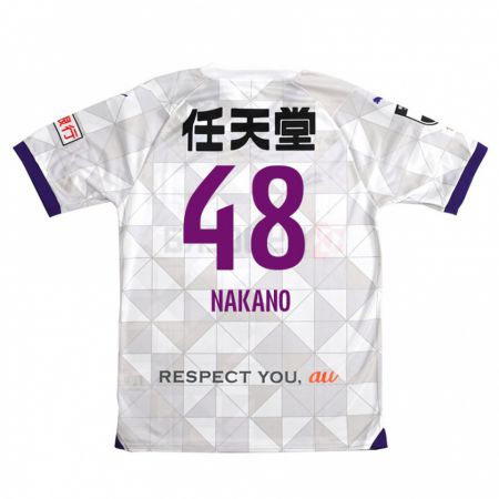 Kandiny Hombre Camiseta Ryuma Nakano #48 Blanco Morado 2ª Equipación 2024/25 La Camisa Chile