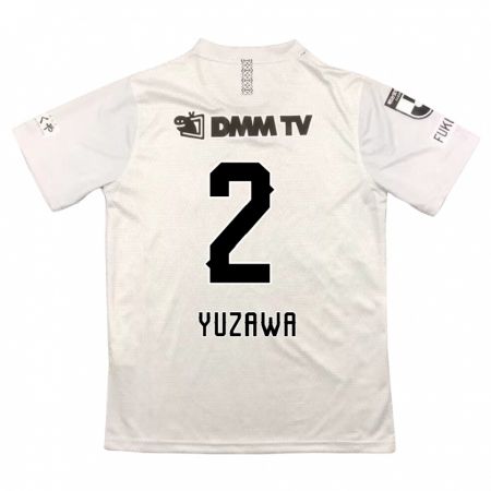 Kandiny Hombre Camiseta Masato Yuzawa #2 Gris Negro 2ª Equipación 2024/25 La Camisa Chile