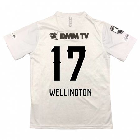 Kandiny Hombre Camiseta Wellington #17 Gris Negro 2ª Equipación 2024/25 La Camisa Chile