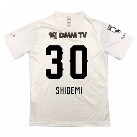 Kandiny Hombre Camiseta Masato Shigemi #30 Gris Negro 2ª Equipación 2024/25 La Camisa Chile