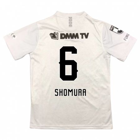 Kandiny Hombre Camiseta Tomoki Shomura #6 Gris Negro 2ª Equipación 2024/25 La Camisa Chile