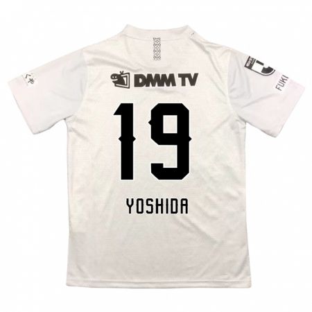 Kandiny Hombre Camiseta Yuzuki Yoshida #19 Gris Negro 2ª Equipación 2024/25 La Camisa Chile