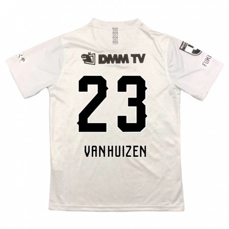 Kandiny Hombre Camiseta Haruki Christopher Van Huizen #23 Gris Negro 2ª Equipación 2024/25 La Camisa Chile