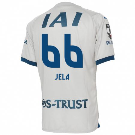 Kandiny Hombre Camiseta Jelani Reshaun Sumiyoshi #66 Blanco Azul 2ª Equipación 2024/25 La Camisa Chile