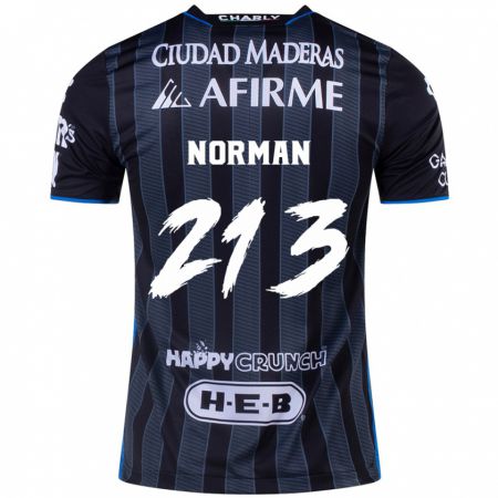 Kandiny Hombre Camiseta Humberto Norman #213 Blanco Negro 2ª Equipación 2024/25 La Camisa Chile