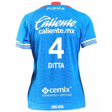 Kandiny Mujer Camiseta Willer Ditta #4 Cielo Azul 1ª Equipación 2024/25 La Camisa Chile