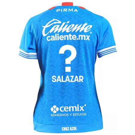 Kandiny Mujer Camiseta Fernando Salazar #0 Cielo Azul 1ª Equipación 2024/25 La Camisa Chile