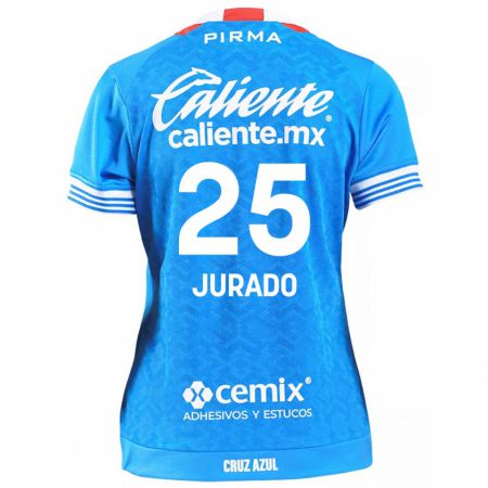 Kandiny Mujer Camiseta Sebastián Jurado #25 Cielo Azul 1ª Equipación 2024/25 La Camisa Chile